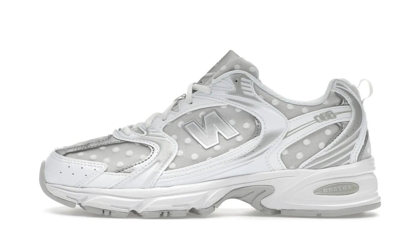 New Balance 530 Silver Metallic Polka Dots — hero