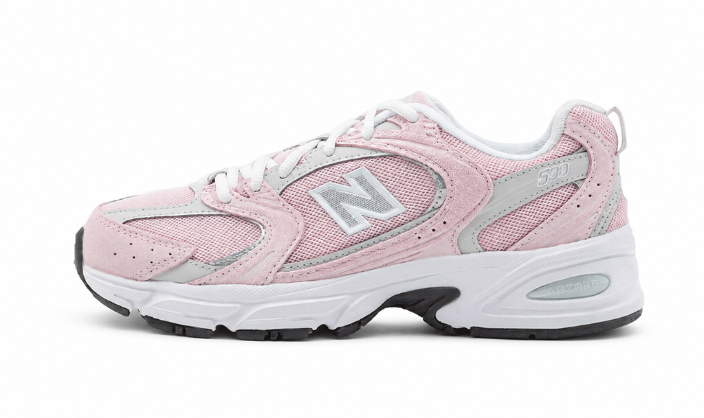 New Balance 530 white background hero — aftermath-nb530-530-stone-pink