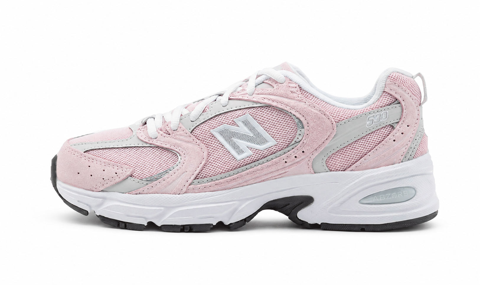 New Balance 530 white background hero — aftermath-nb530-530-stone-pink