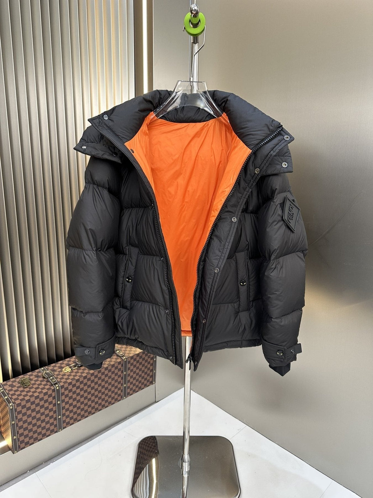 Fendi Hooded Quilted Puffer Jacket — detail