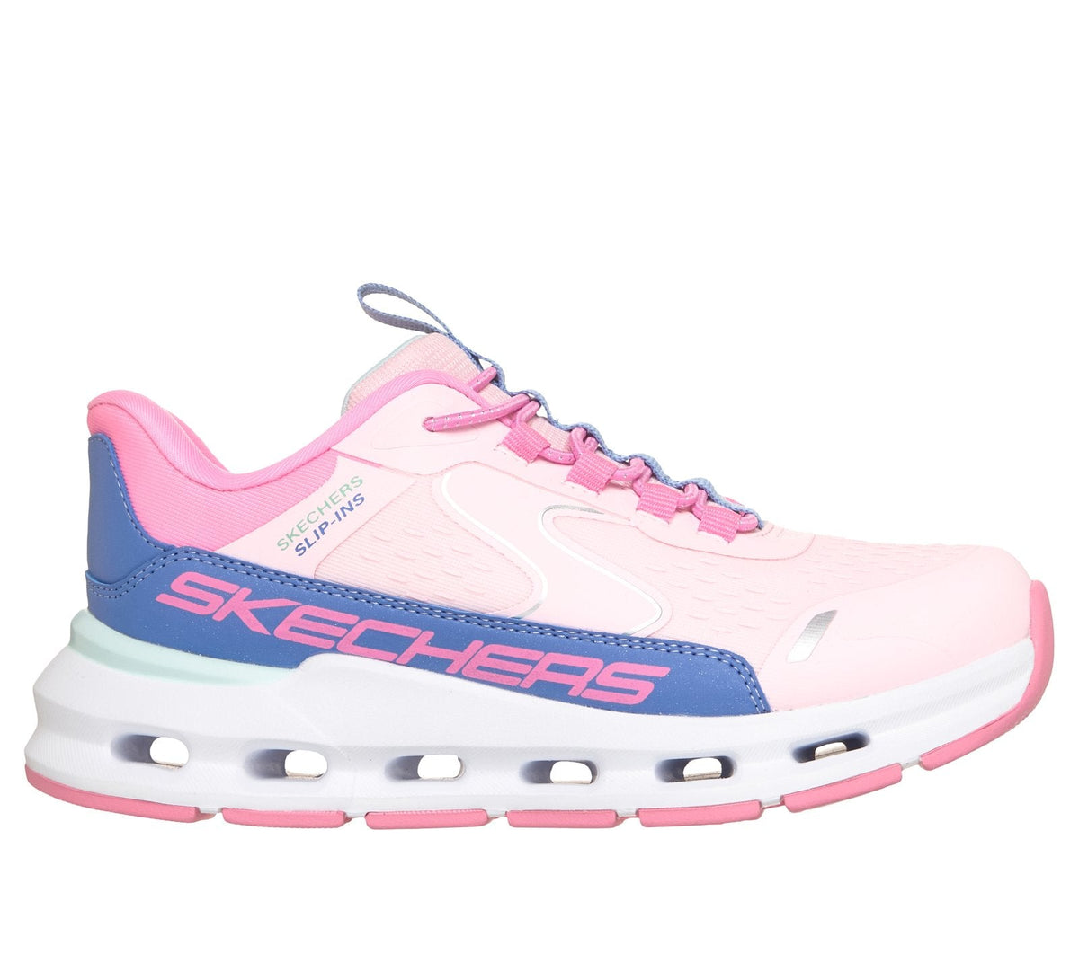 Skechers Slip-ins: Glide-Step - Vista Lane, PINK / BLUE