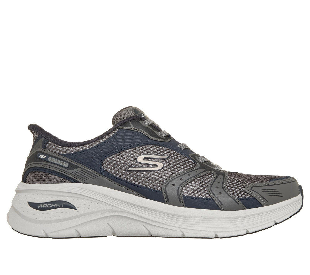 Skechers Slip-ins: Arch Fit 3.0 - Kaliver, GRAY / NAVY