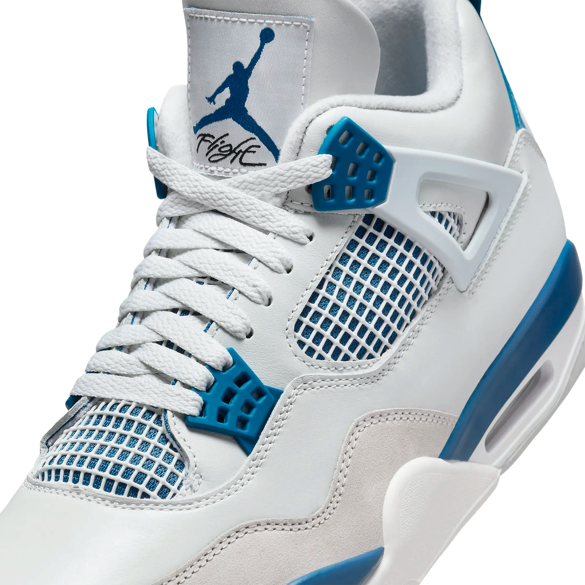 Air Jordan 4 Retro Military Blue Sneakers - White