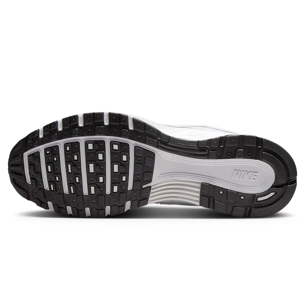 Nike P-6000 White Metallic Silver Black Sneakers