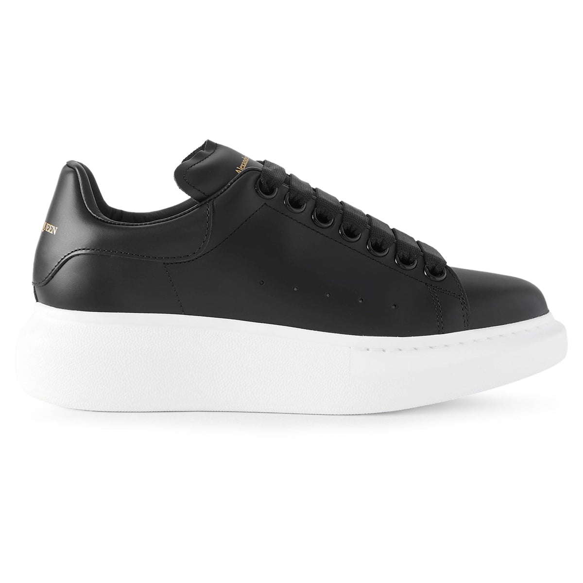 Alexander Mcqueen Raised Sole Black Sneaker - Women's