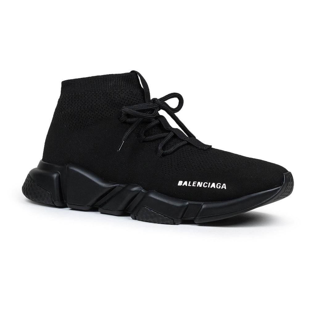 Balenciaga Speed Knit Lace Sock Triple Black Sneakers