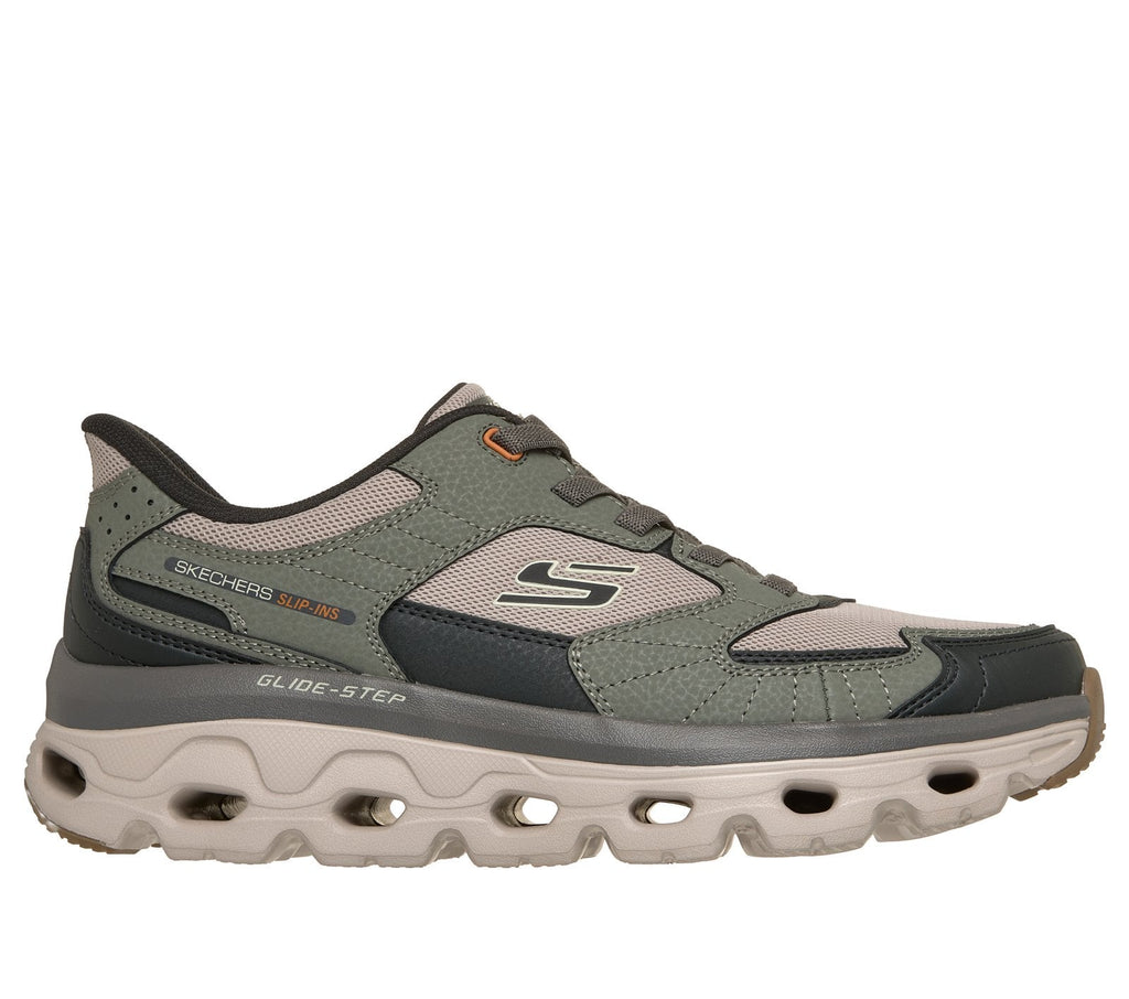 Skechers Slip-ins: Glide-Step Sole - Beale Creek, OLIVE / MULTI