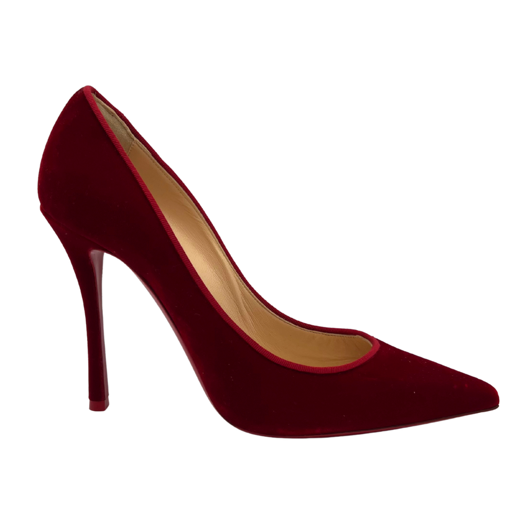Christian Louboutin Red Velvet Pumps