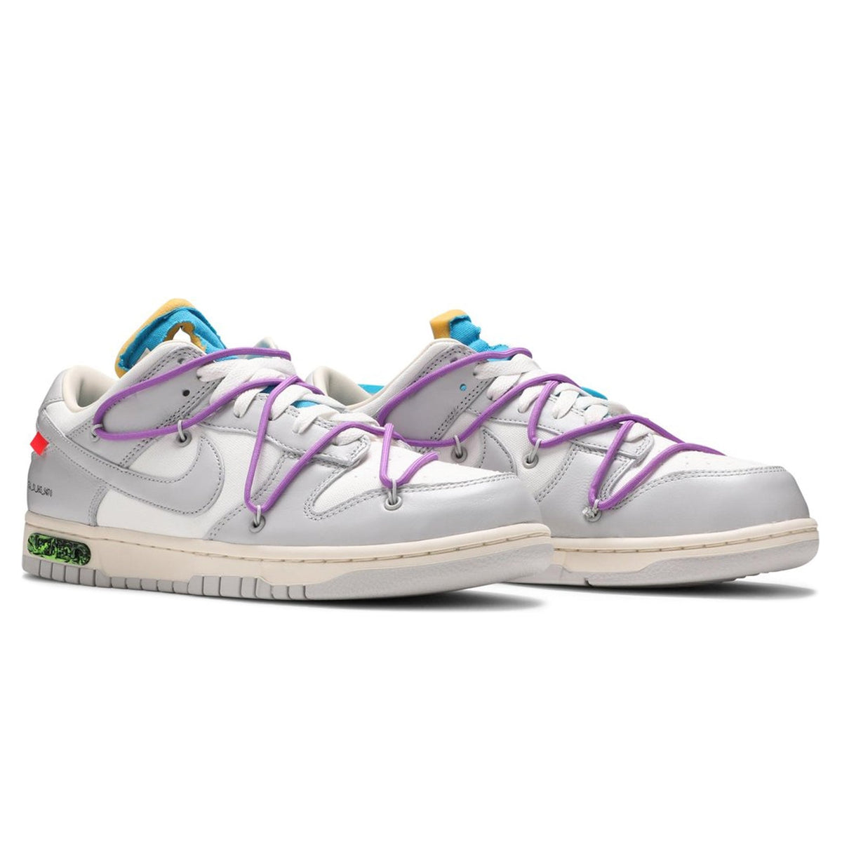 Nike x Off-White Dunk Low Lot 47 Sneakers - Grey