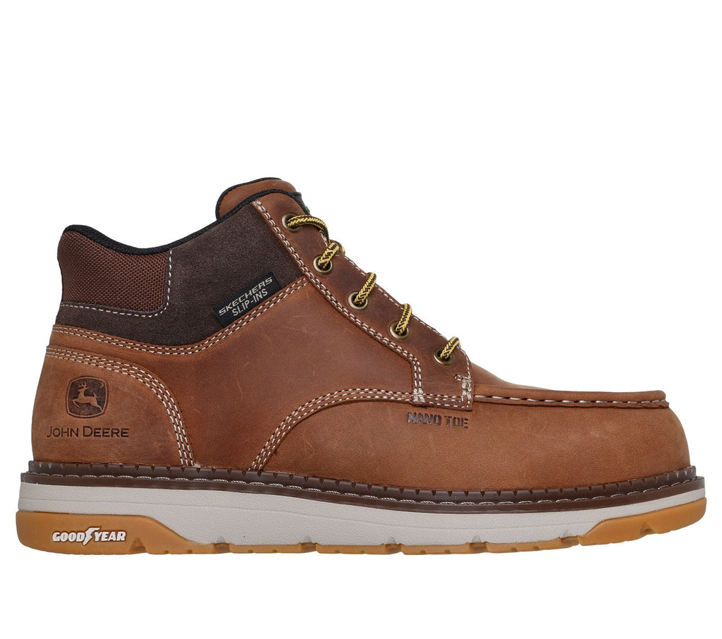 Skechers Slip-ins John Deere: Flex Boot Rangeland, DARK BROWN