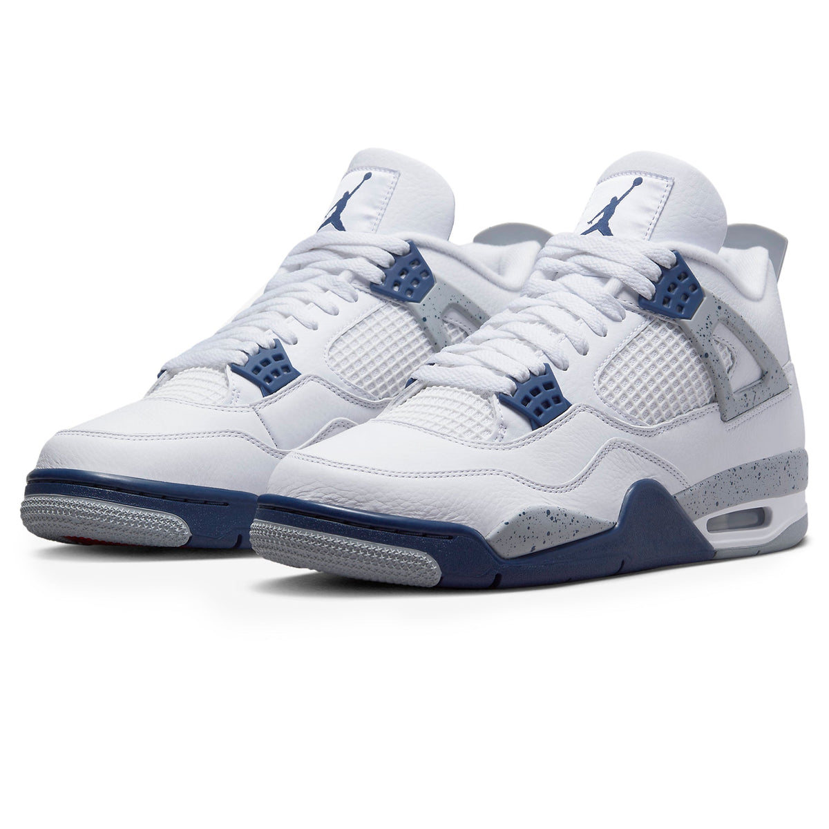 Air Jordan 4 Retro Midnight Navy Sneakers - White