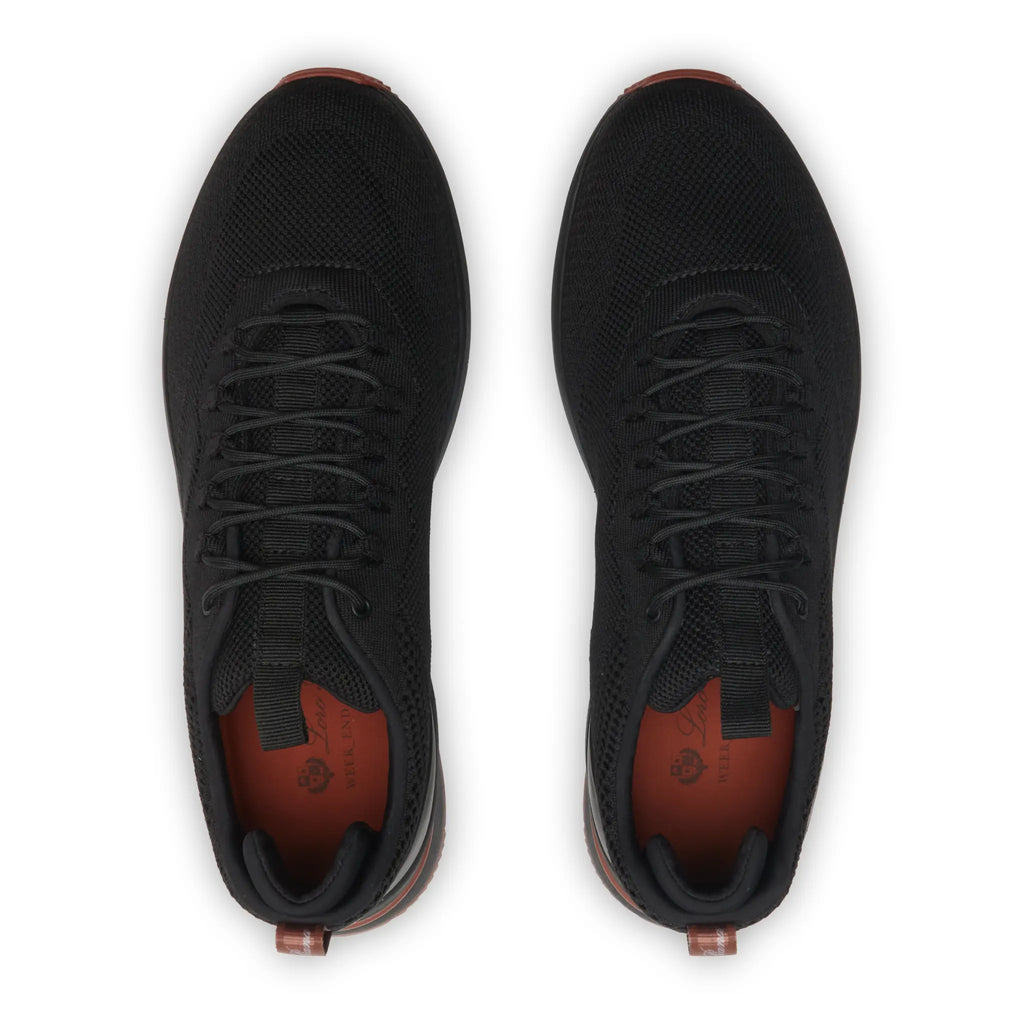 Loro Piana Week End Walk Mesh Triple Black Sneaker