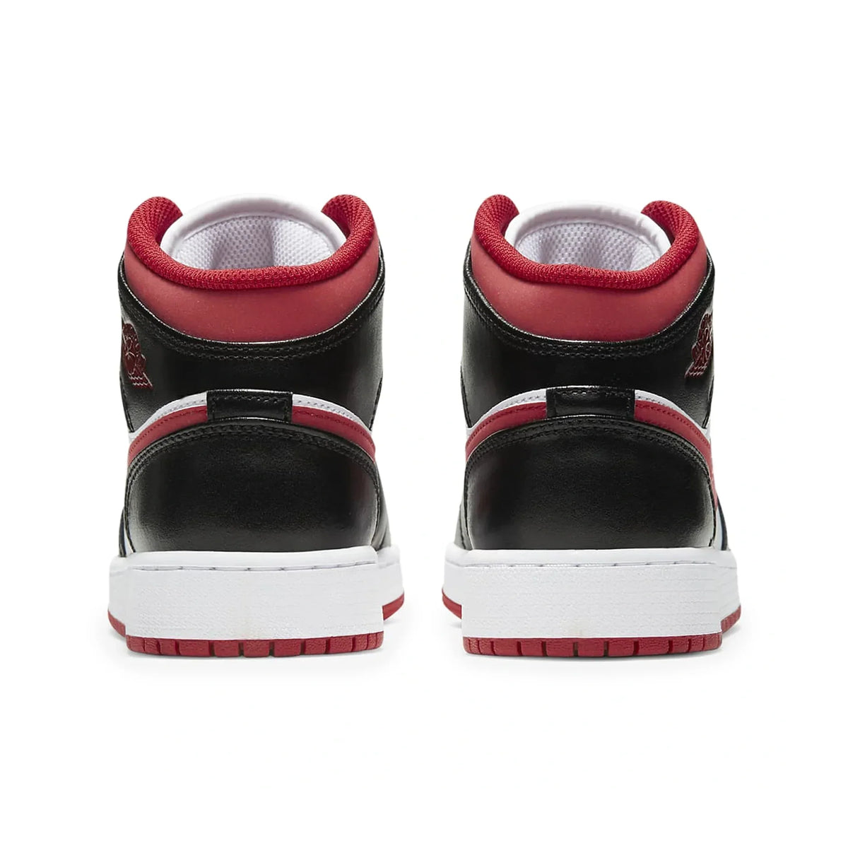 Air Jordan 1 Mid Gym Red Black White (GS) Sneakers