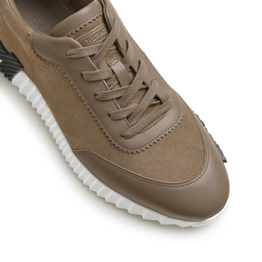 Hermes Paris Hermès Paris Bouncing Calf Sneaker Étoupe
