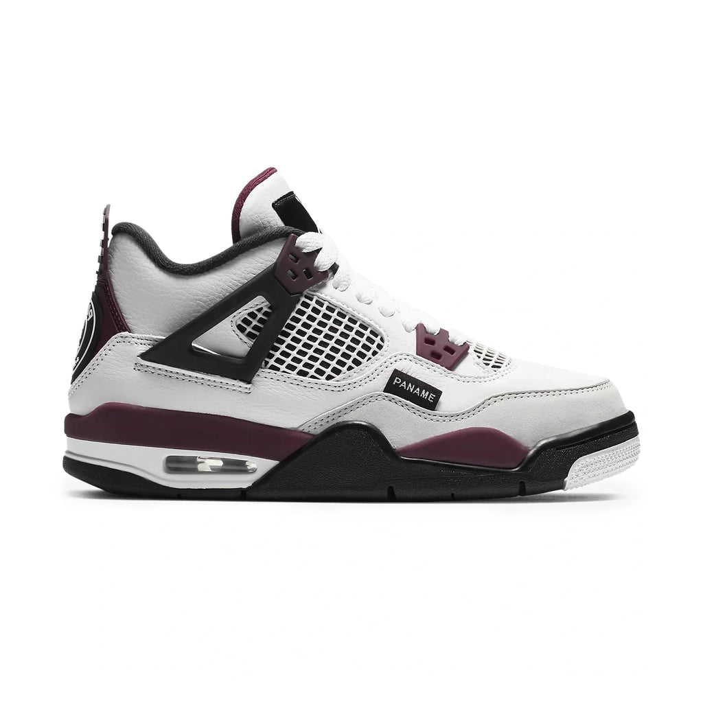Paris Saint-Germain x Air Jordan 4 Retro Bordeaux (GS) Sneakers - White
