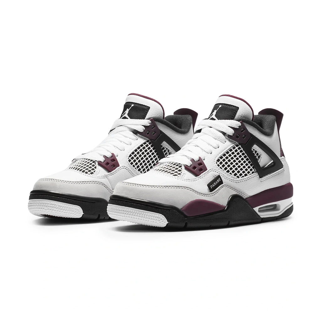 Paris Saint-Germain x Air Jordan 4 Retro Bordeaux (GS) Sneakers - White