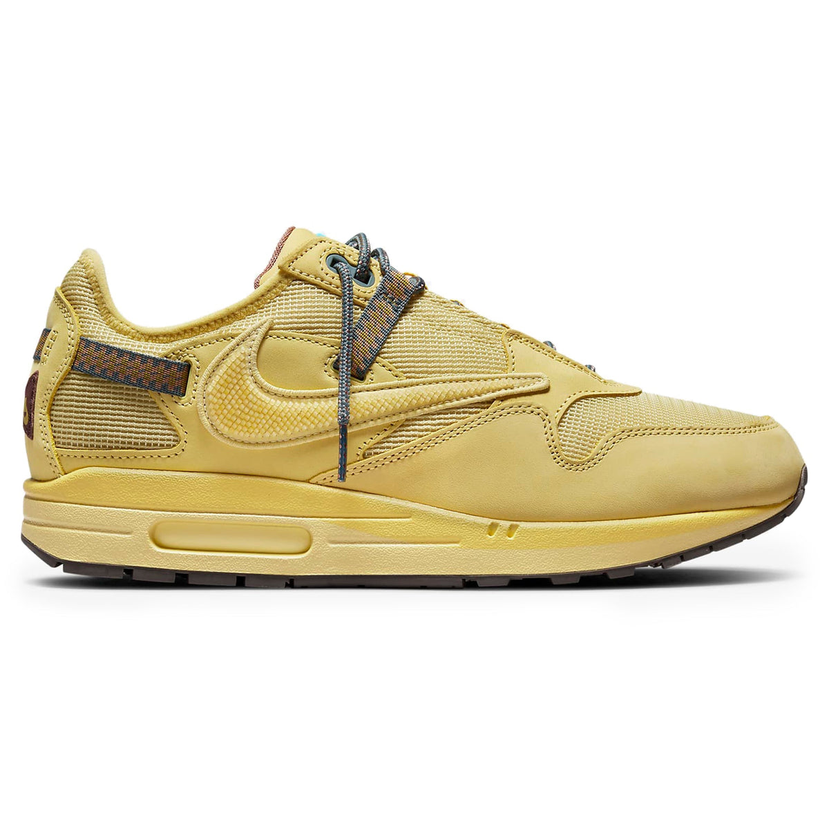Travis Scott x Nike Air Max 1 Saturn Gold Sneakers - Yellow