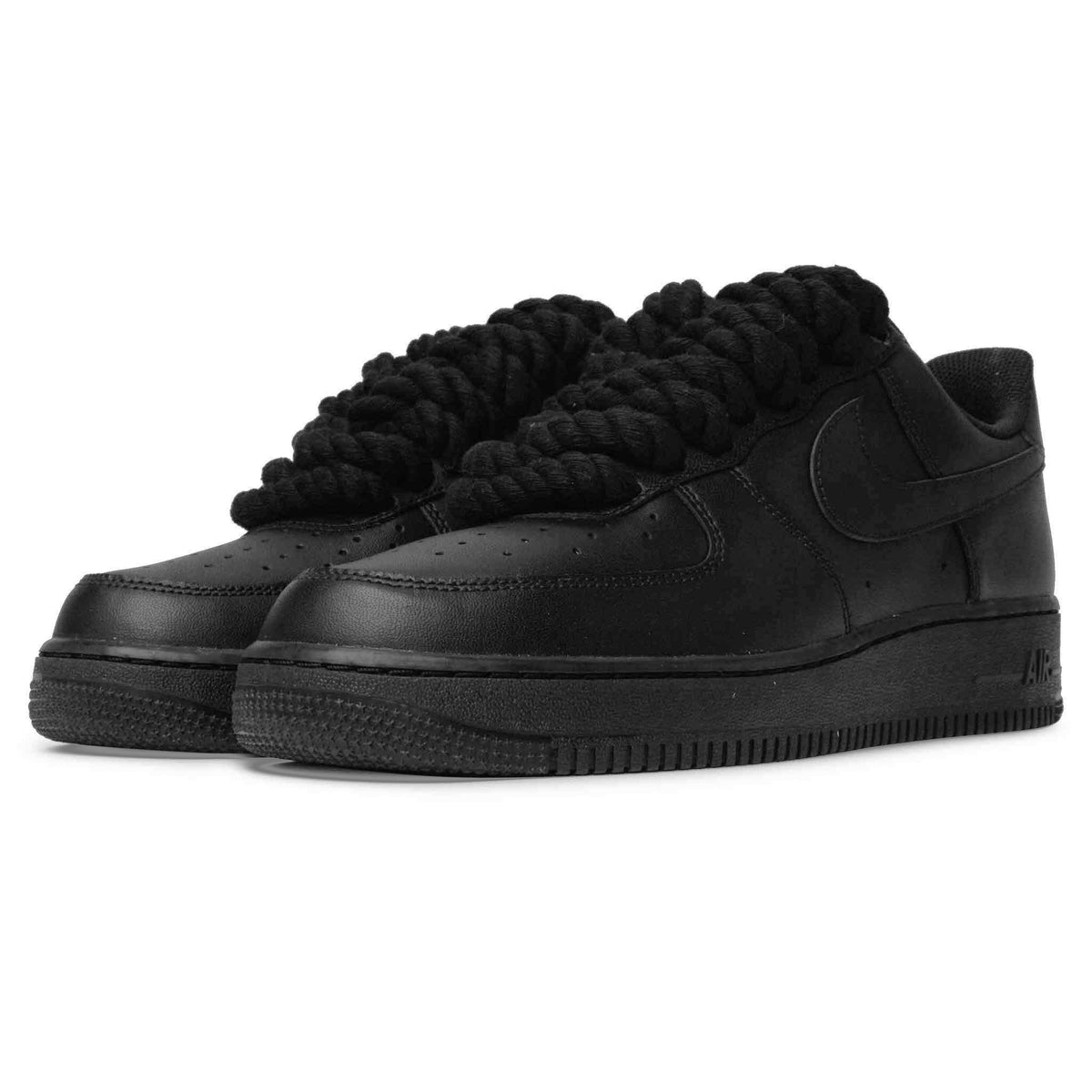 Nike Air Force 1 Low Rope Lace Black Sneakers