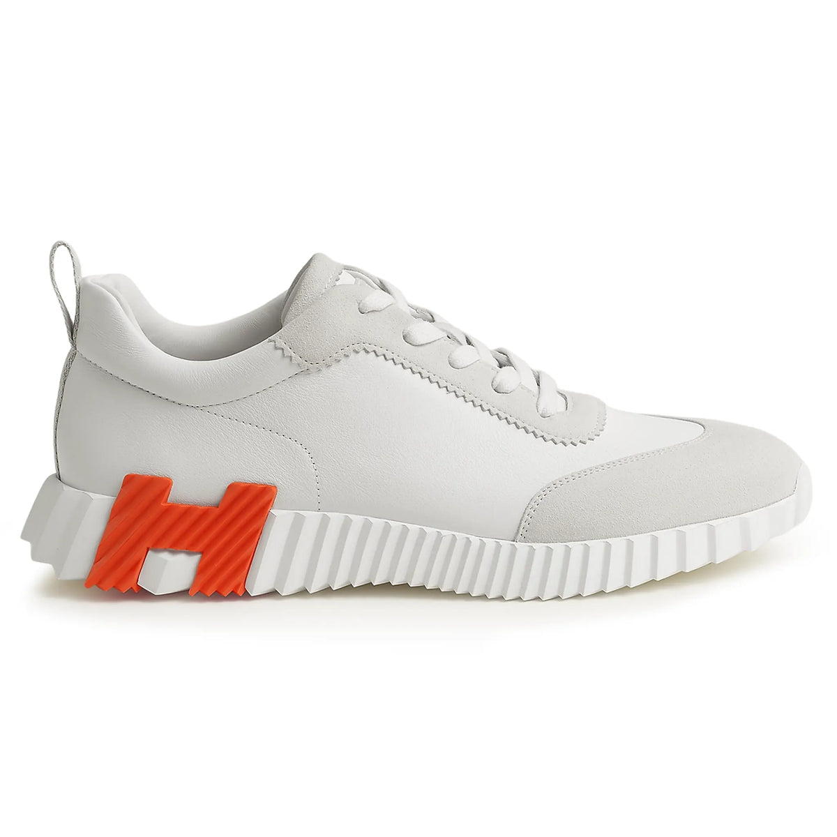 Hermes Paris Hermès Paris Bouncing Calf Sneaker White Orange