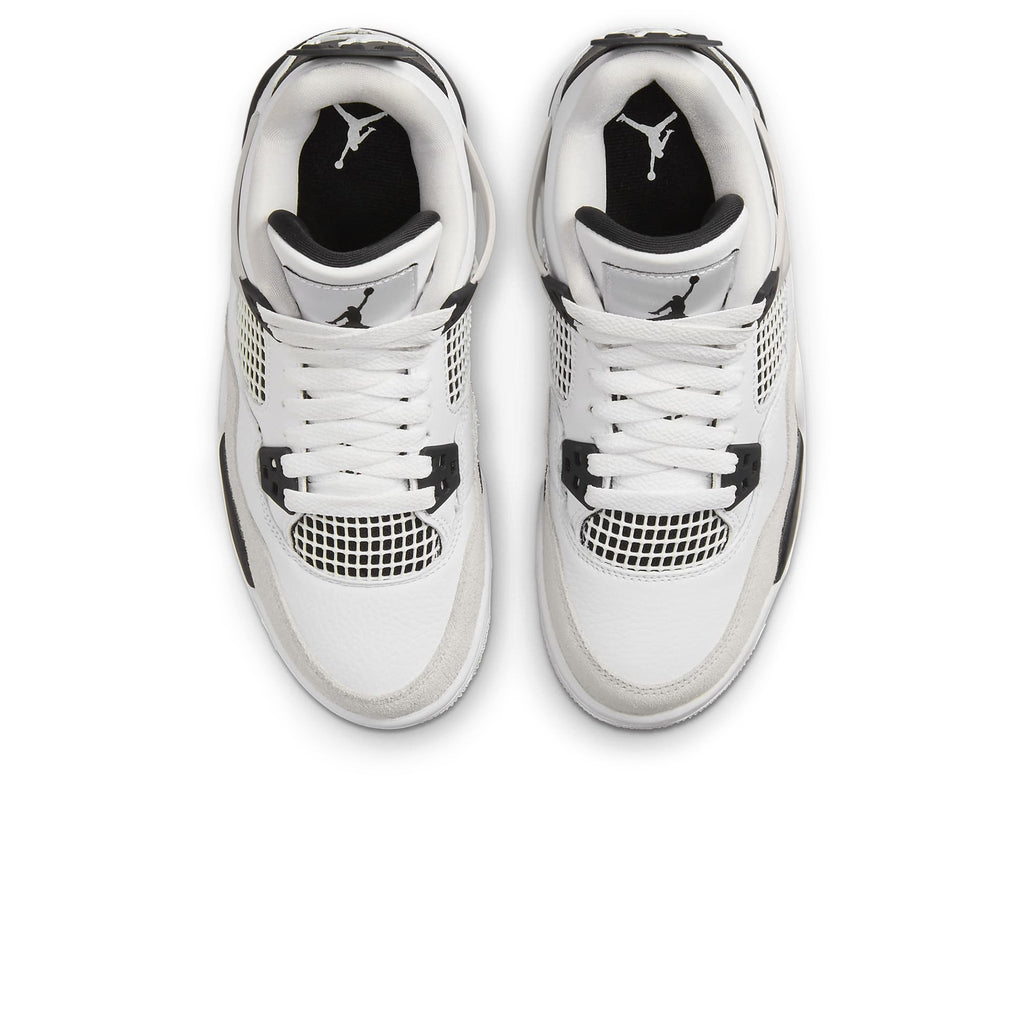 Air Jordan 4 Retro Military Black (GS) Sneakers - White