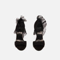 Pierre Hardy Black w/ Frilly Lace Pumps (38)