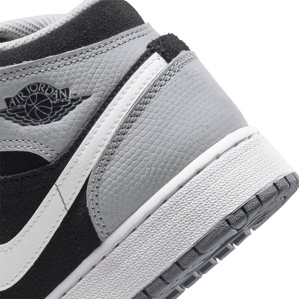 Air Jordan 1 Mid SE Elephant Print (GS) Sneakers - Grey