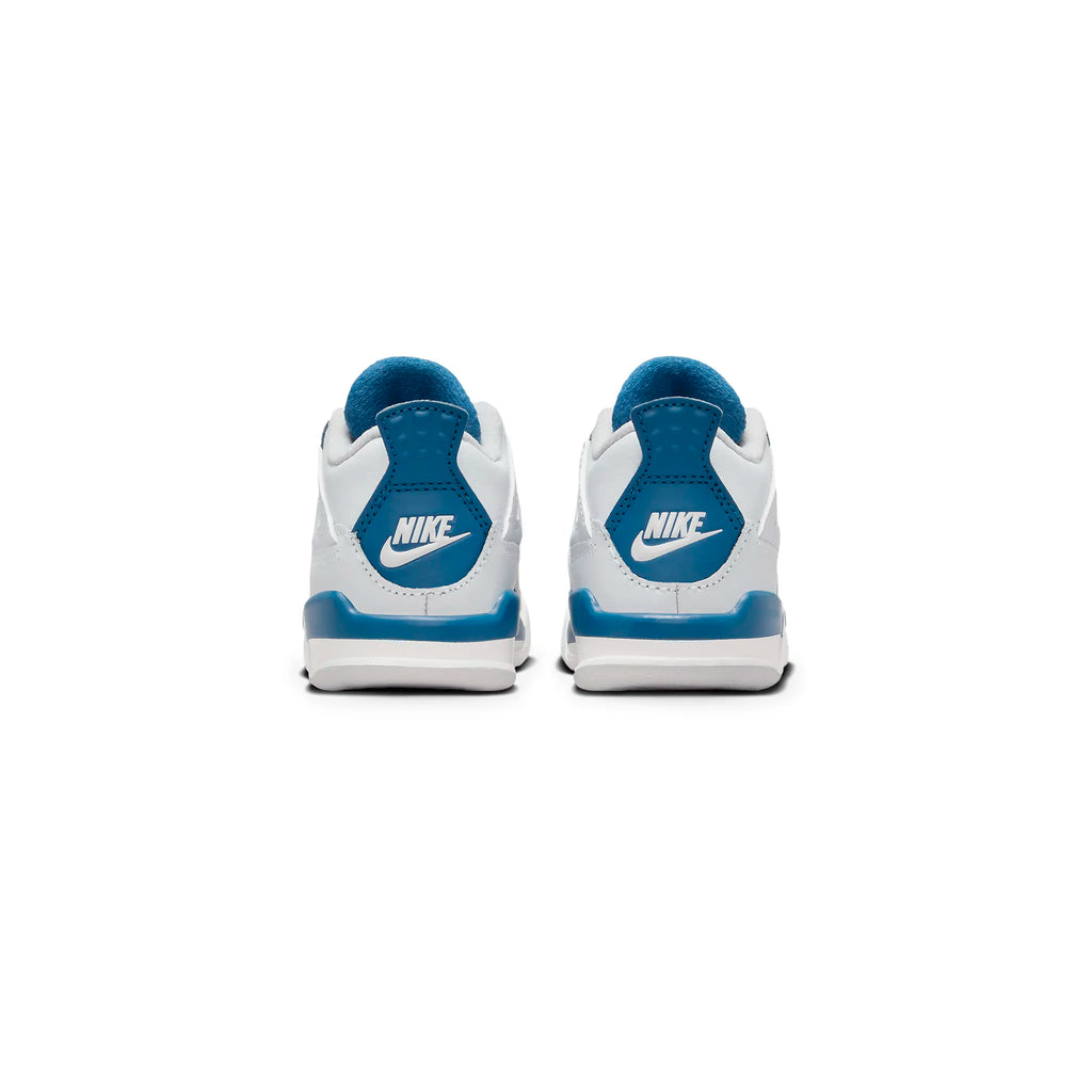 Air Jordan 4 Retro Military Blue (TD) Sneakers - White
