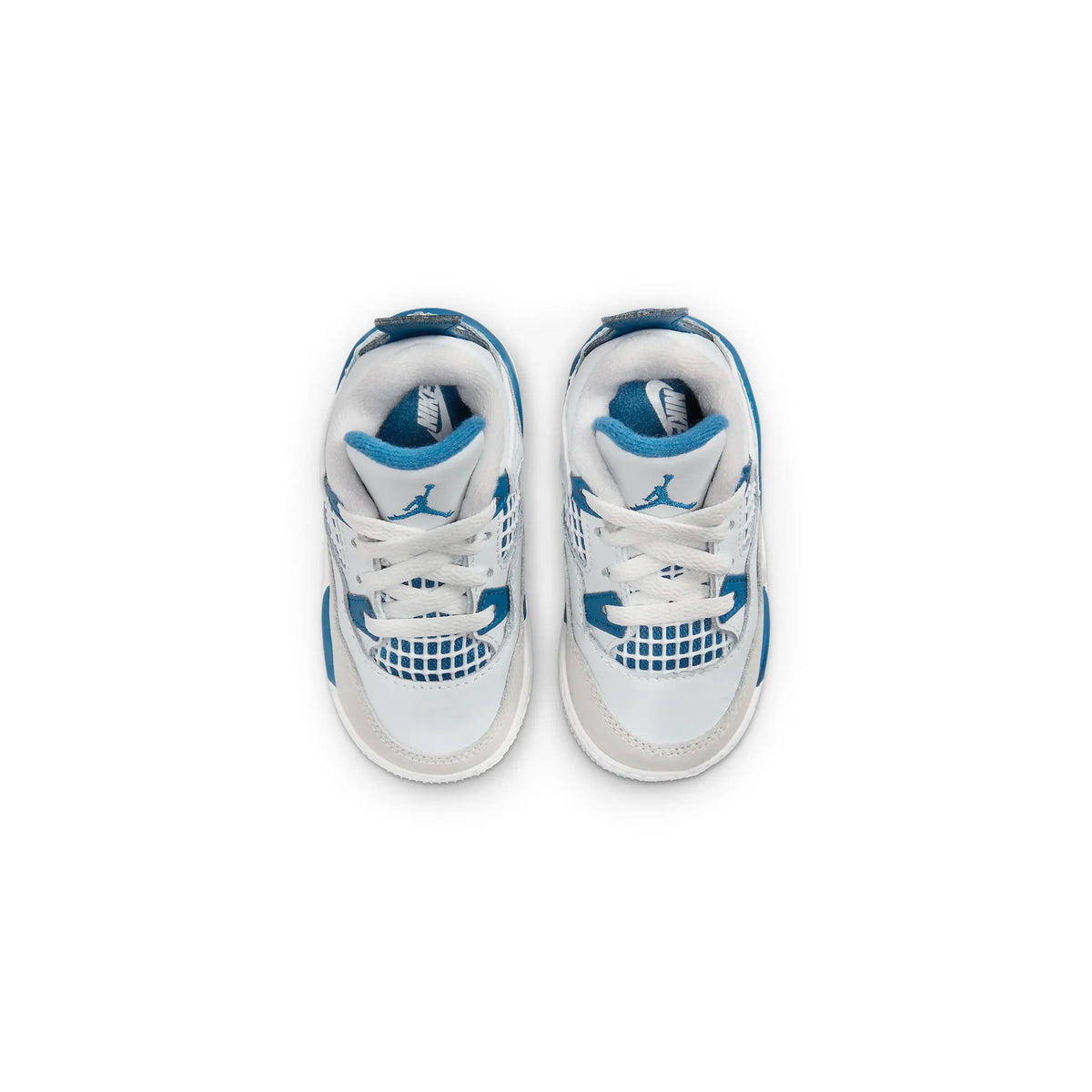 Air Jordan 4 Retro Military Blue (TD) Sneakers - White