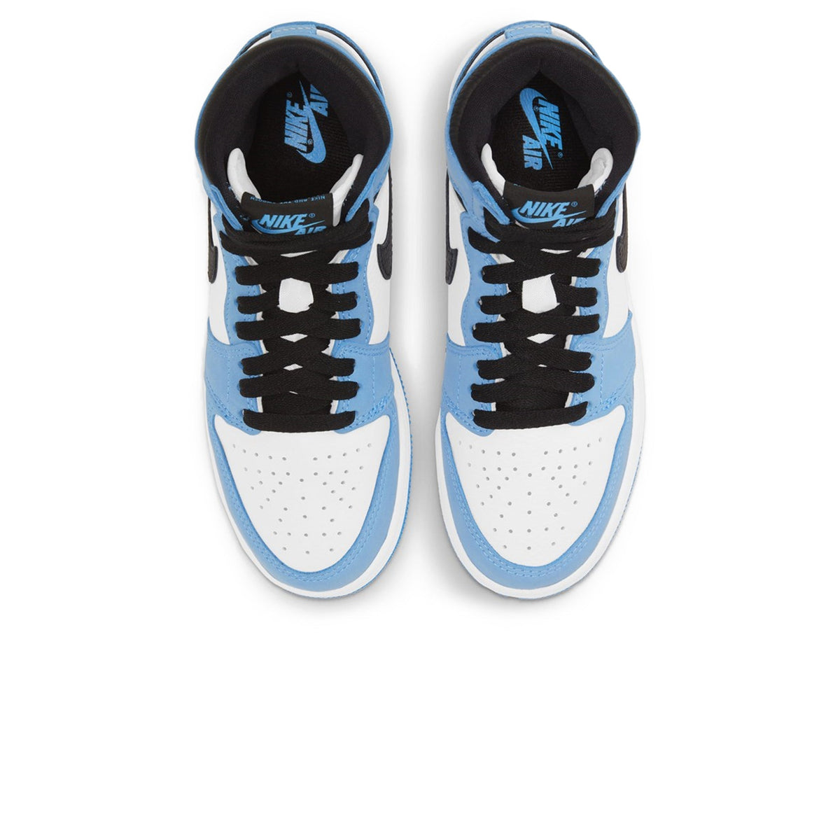 Air Jordan 1 Retro High White UNC University Blue Black (GS) Sneakers