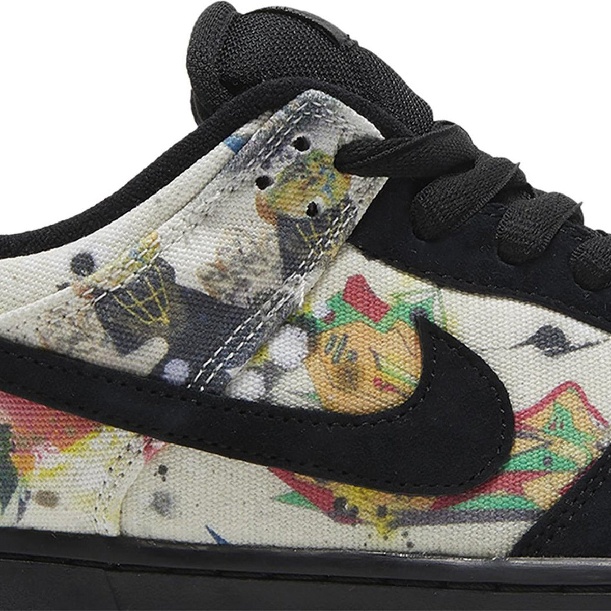 Supreme x Nike SB Dunk Low Rammellzee Sneakers - Black