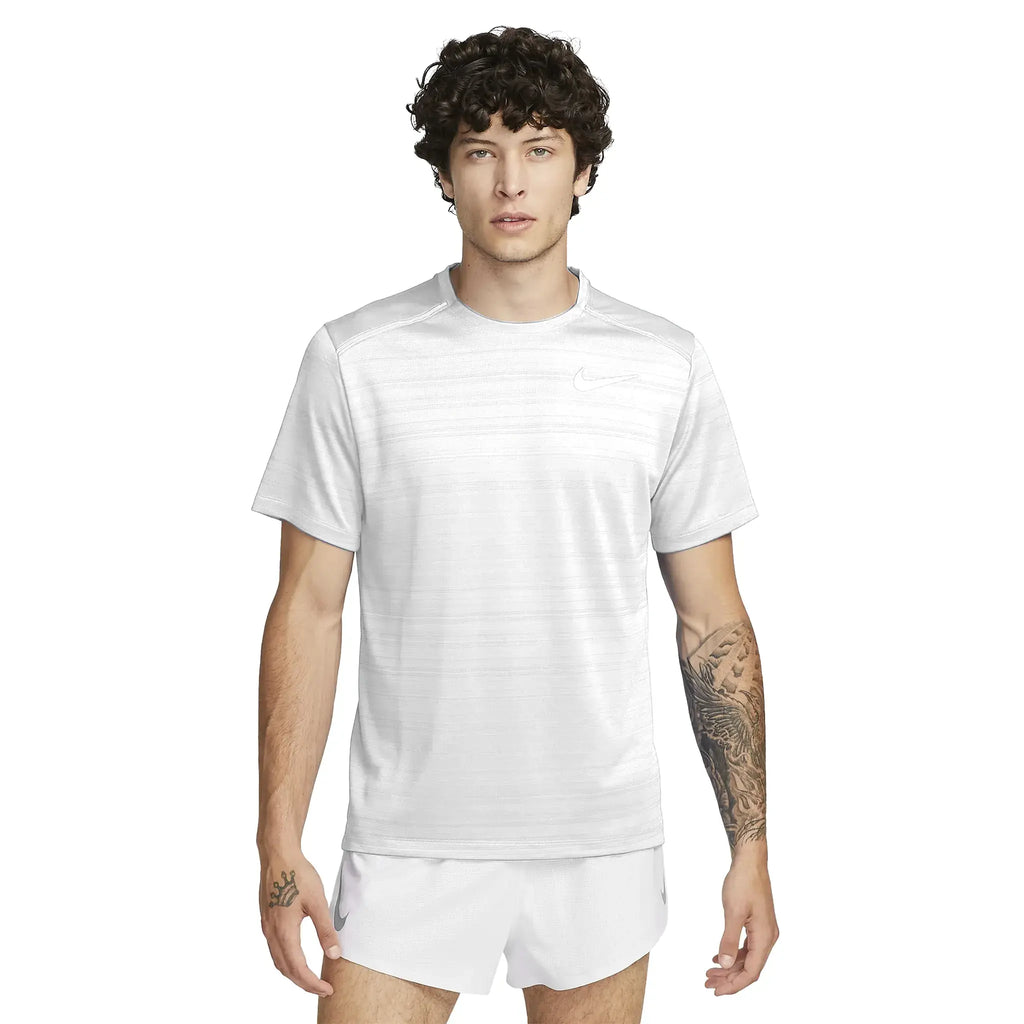 Nike Dri-FIT 1.0 White Miler Running T-Shirt