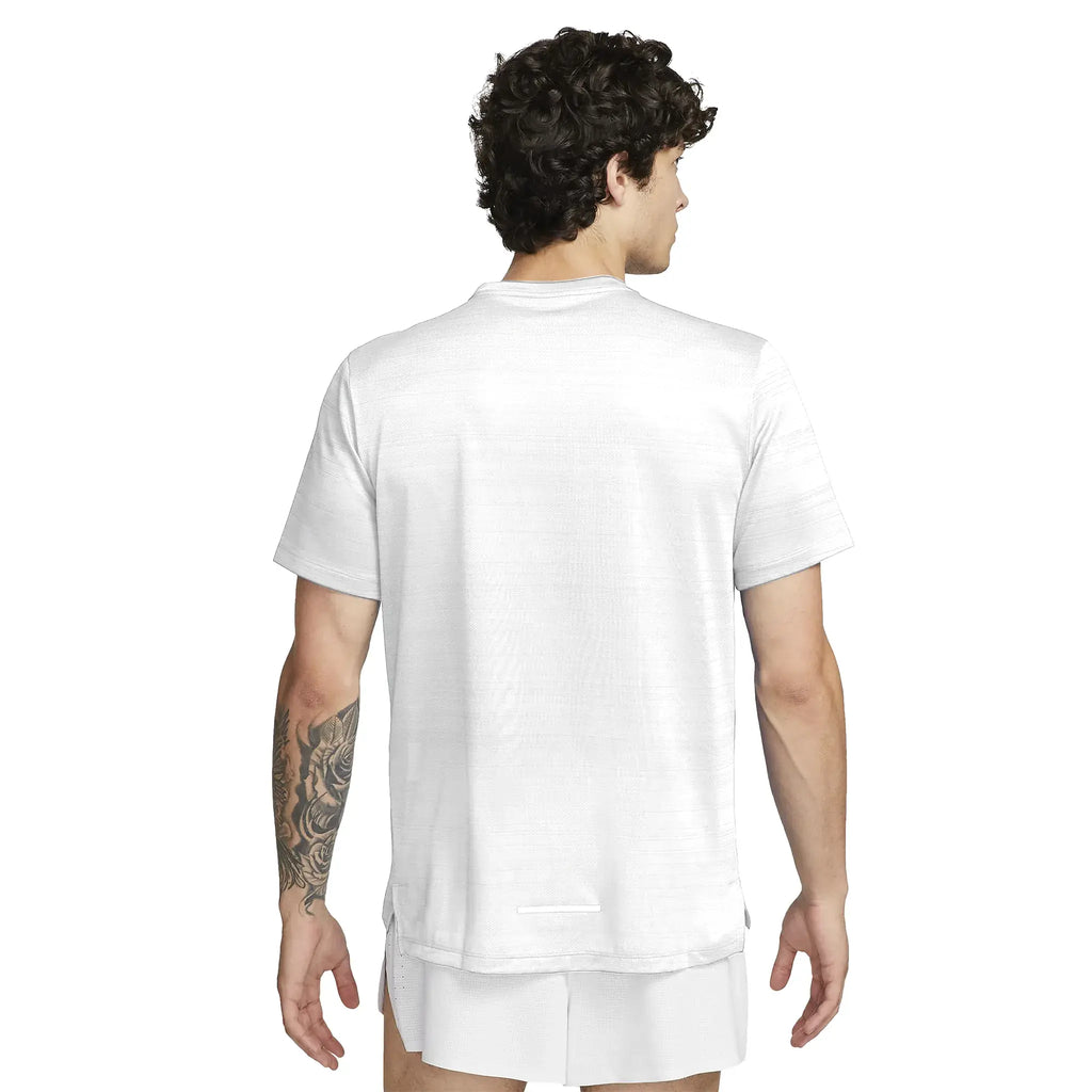 Nike Dri-FIT 1.0 White Miler Running T-Shirt