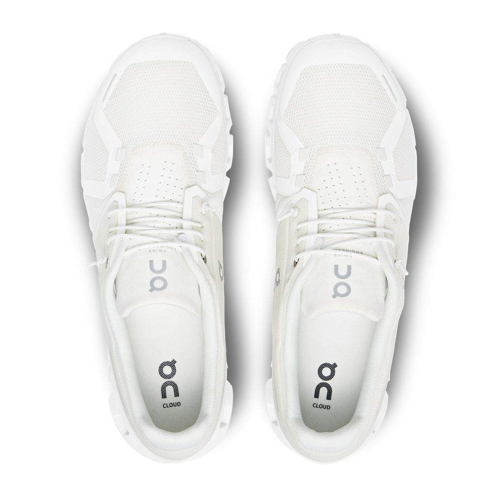 On Running Cloud 5 Undyed White Shoes - Women's