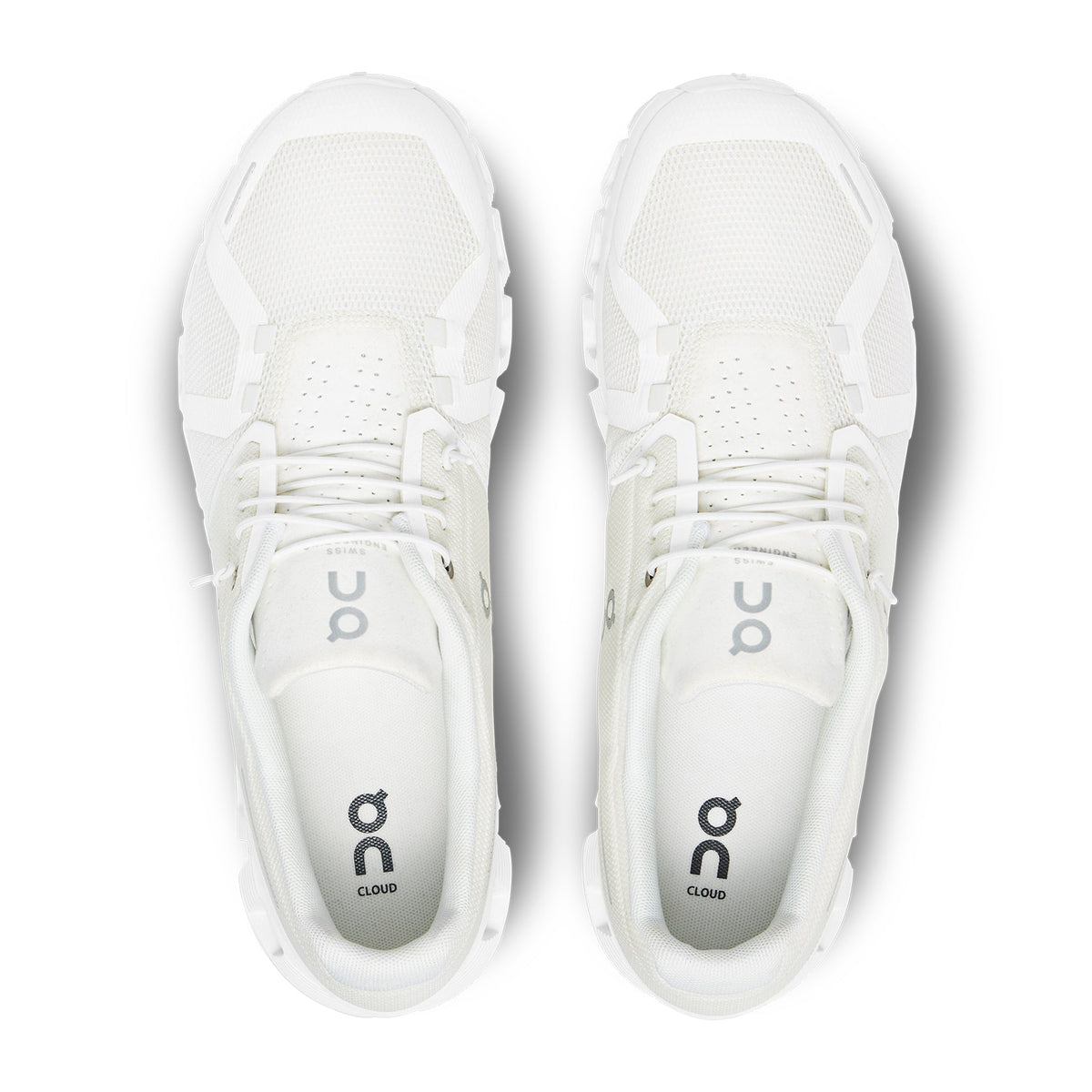 On Running Cloud 5 Undyed White Shoes - Women's