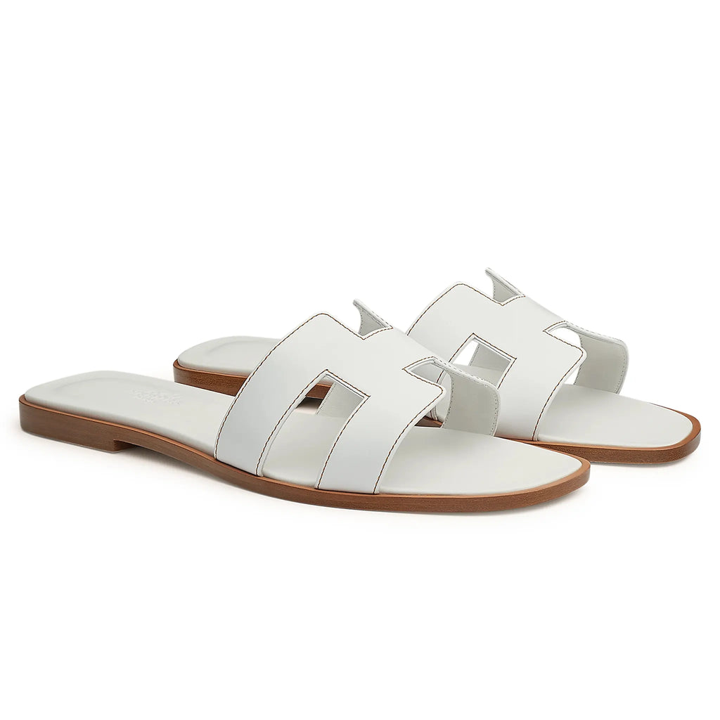 Hermes Paris Hermès Paris Oran White Sandal