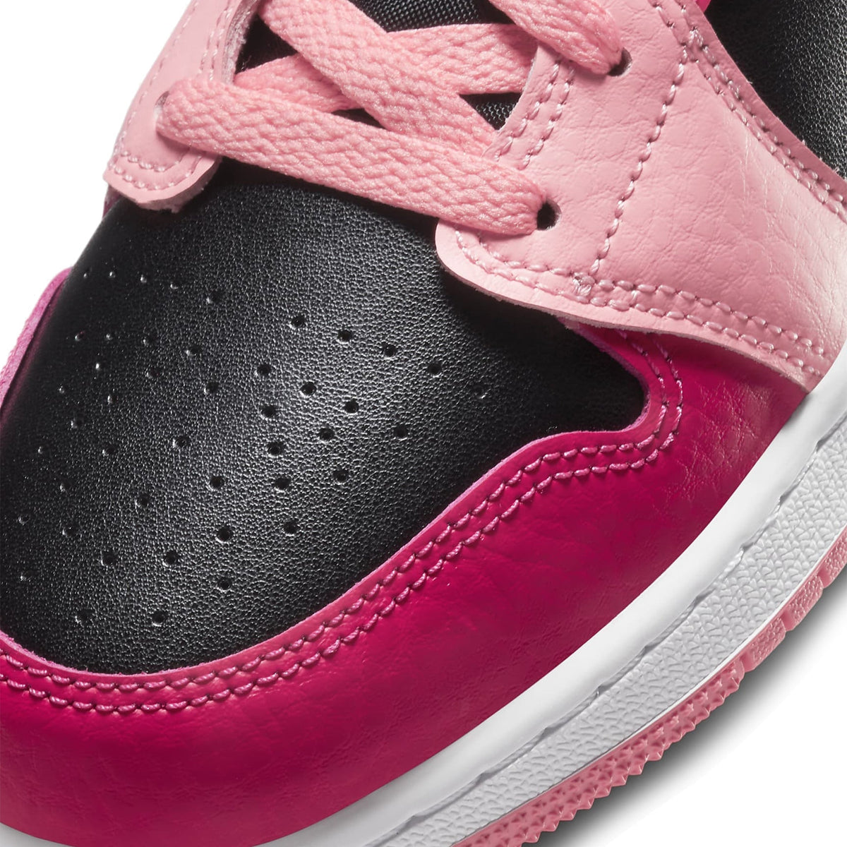 Air Jordan 1 Mid Coral Chalk (GS) Sneakers - Pink