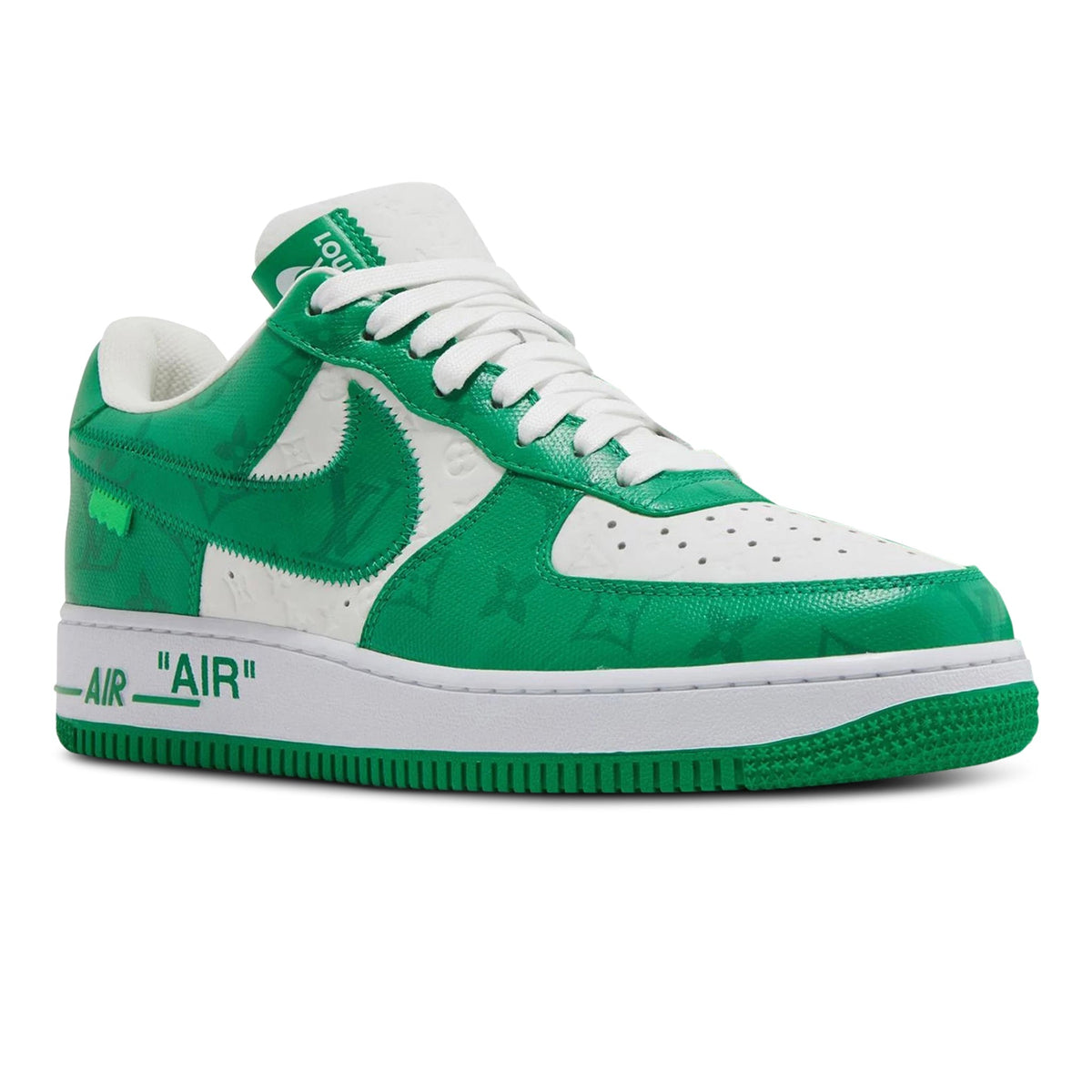 Louis Vuitton x Nike Air Force 1 Low White Green Sneakers