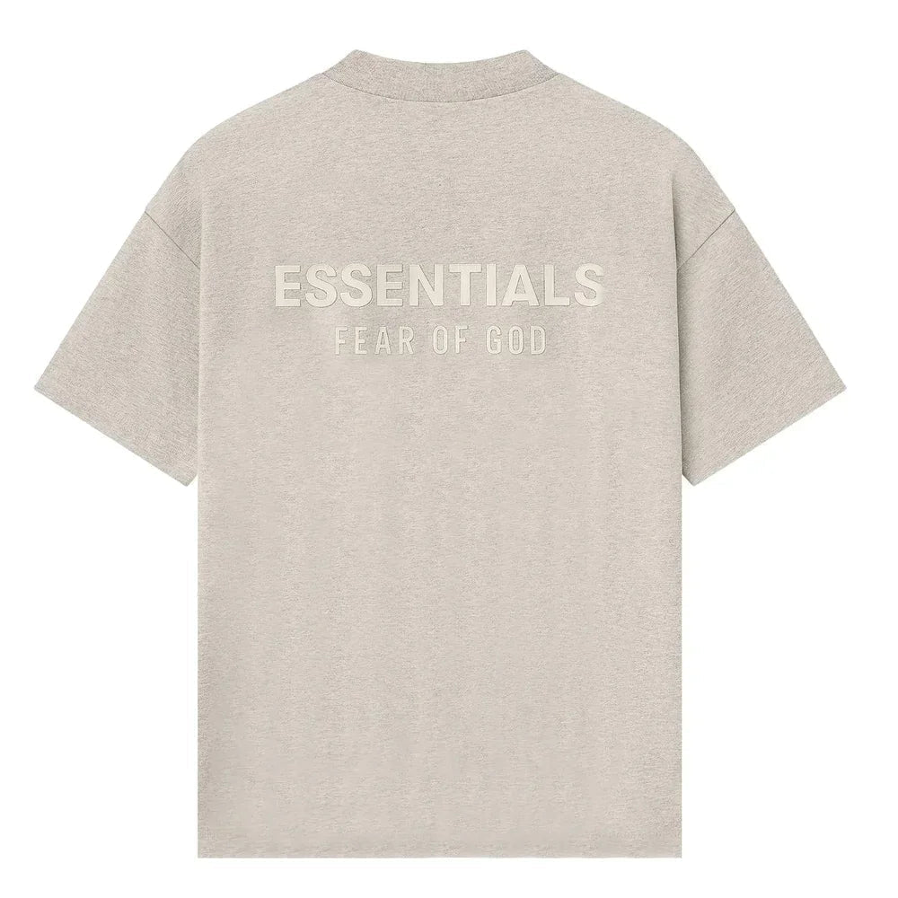Fear of God Essentials Classic Short Sleeve T-Shirt Heather Stone