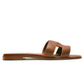 Hermes Paris Oran Gold Sandal (Minor Dents)