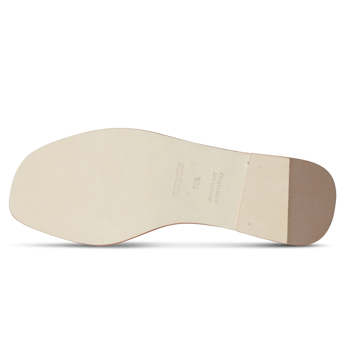 Hermes Paris Oran Gold Sandal (Minor Dents)
