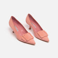Manolo Blahnik Pink Suede Heels