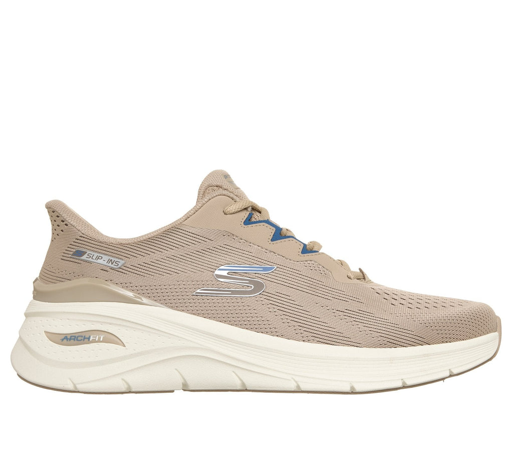 Skechers Slip-ins: Arch Fit 3.0 - Fiddow, TAUPE / BLUE
