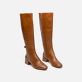 Alexandre Birman Brown Leather Knee High Boot