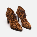 Ralph Lauren Purple Label Ralph Lauren Leopard Print Pony Hair Ankle Boot