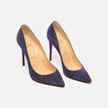 Christian Louboutin Royal Purple Suede Pumps