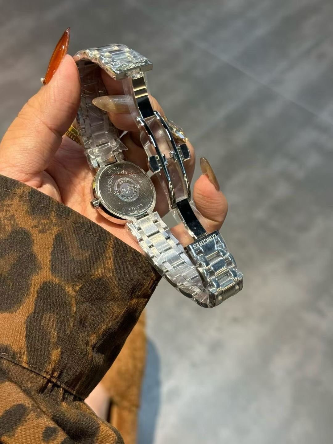 Longines Mother-of-Pearl Moonphase Watch — back