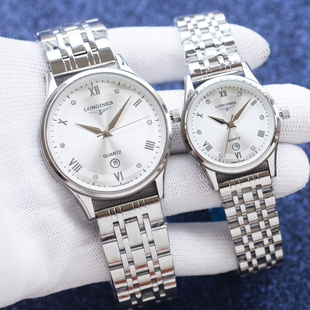 Longines Silver White Dial Bracelet Watch — hero