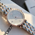 EMPORIO ARMANI Crystal Dial Two-Tone Watch — hero