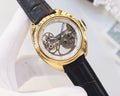 Cartier Gold Black Strap Watch — hero