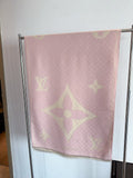 Louis Vuitton Monogram-Style Fringe Scarf — front